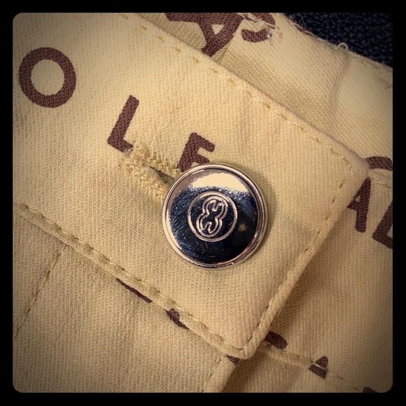 Escada Golf slant pocket trousers w/ logo pattern. - Picture 4 of 6